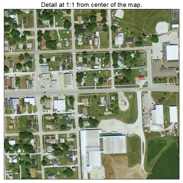 Fremont, Iowa aerial imagery detail