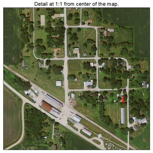 Galt, Iowa aerial imagery detail