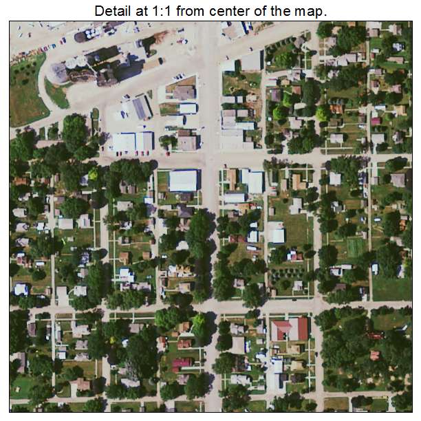 Galva, Iowa aerial imagery detail