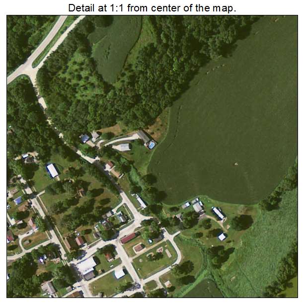 Garber, Iowa aerial imagery detail