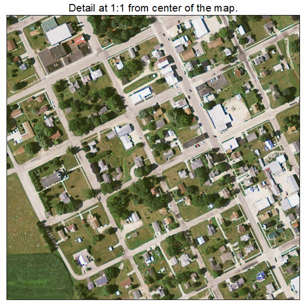 Garnavillo, Iowa aerial imagery detail