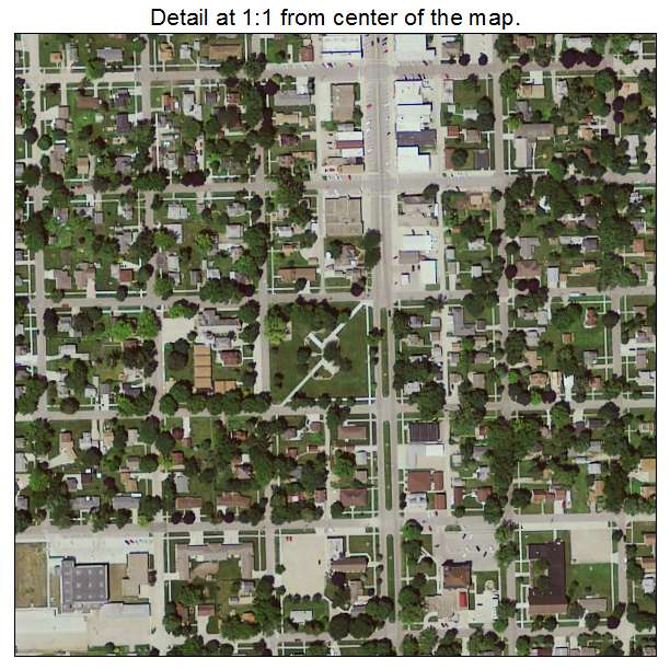 Garner, Iowa aerial imagery detail