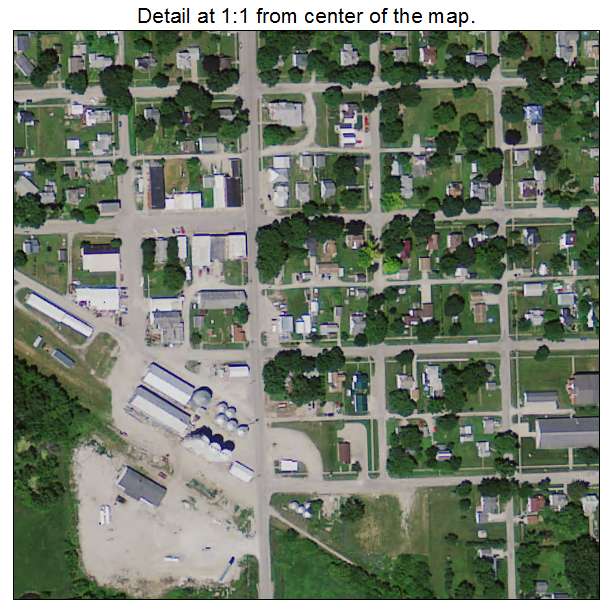 Garrison, Iowa aerial imagery detail