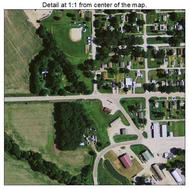 Garwin, Iowa aerial imagery detail