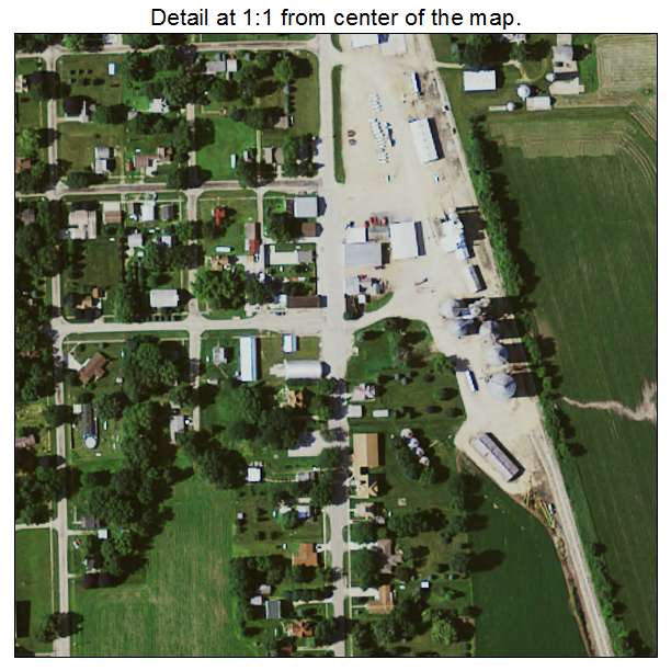 Geneva, Iowa aerial imagery detail