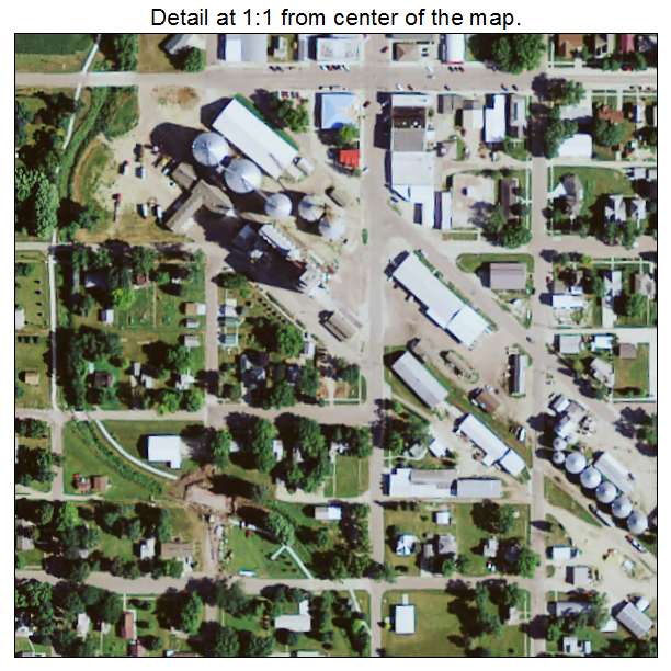George, Iowa aerial imagery detail