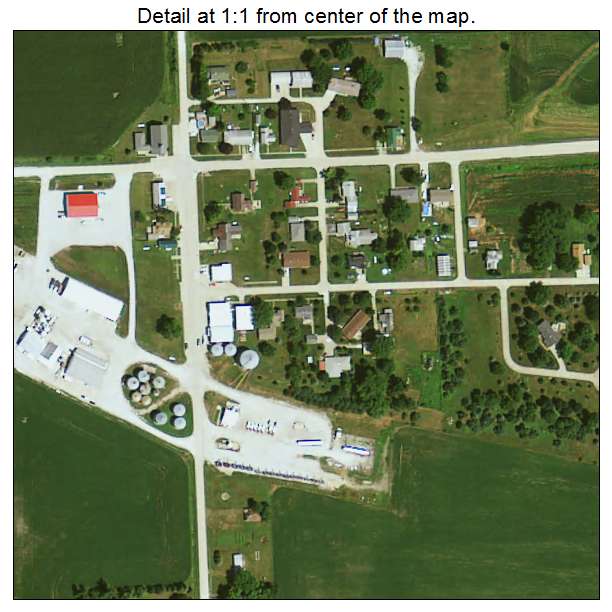 Gibson, Iowa aerial imagery detail
