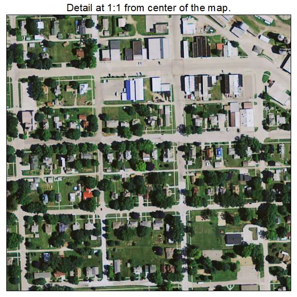 Gladbrook, Iowa aerial imagery detail