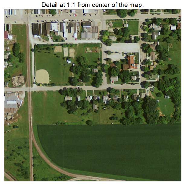 Gowrie, Iowa aerial imagery detail