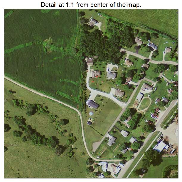 Graf, Iowa aerial imagery detail