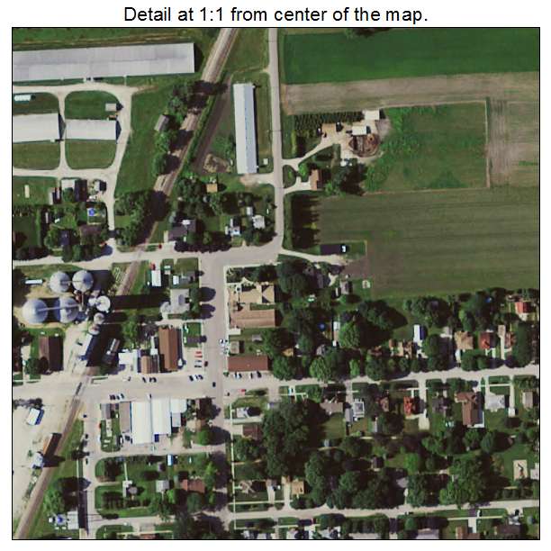 Grafton, Iowa aerial imagery detail