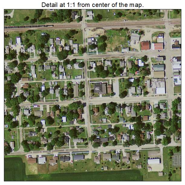 Grand Mound, Iowa aerial imagery detail