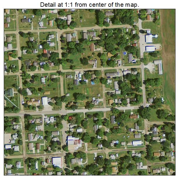 Grandview, Iowa aerial imagery detail