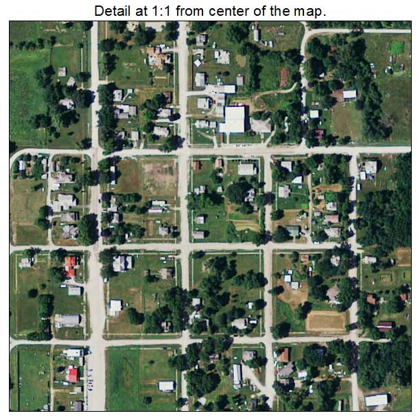 Gravity, Iowa aerial imagery detail