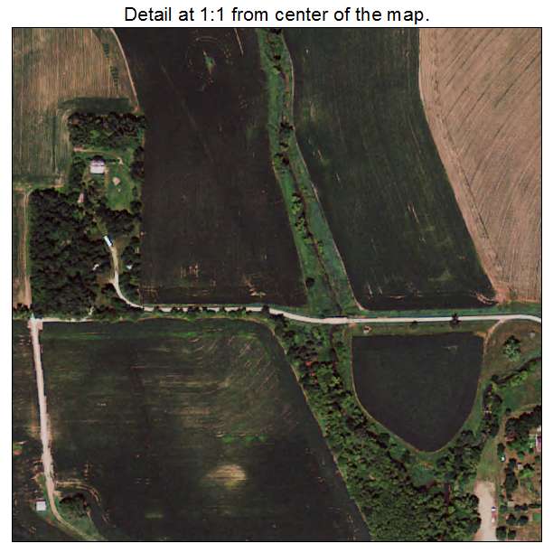 Gray, Iowa aerial imagery detail