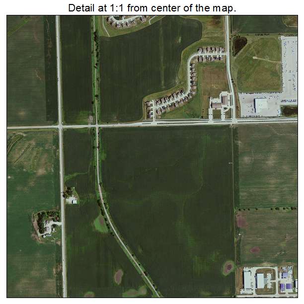 Grimes, Iowa aerial imagery detail