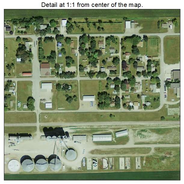Gruver, Iowa aerial imagery detail