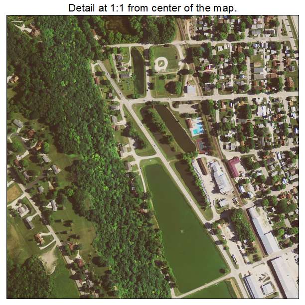 Guttenberg, Iowa aerial imagery detail