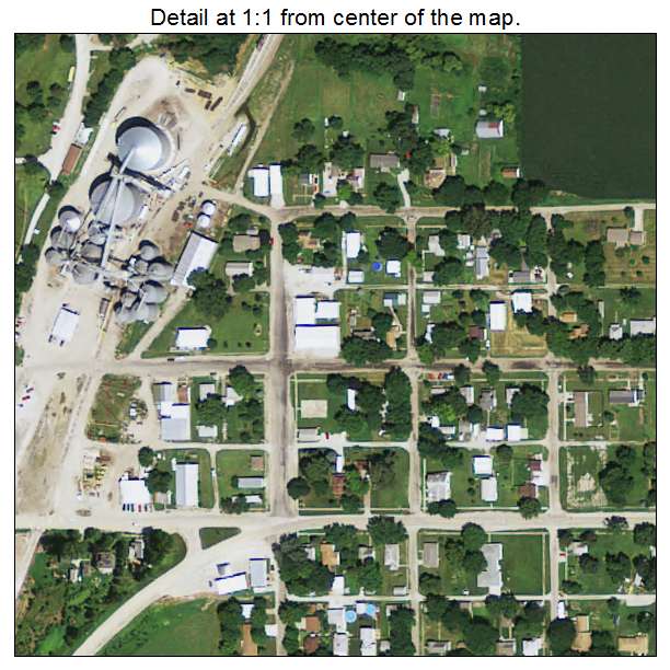 Hancock, Iowa aerial imagery detail