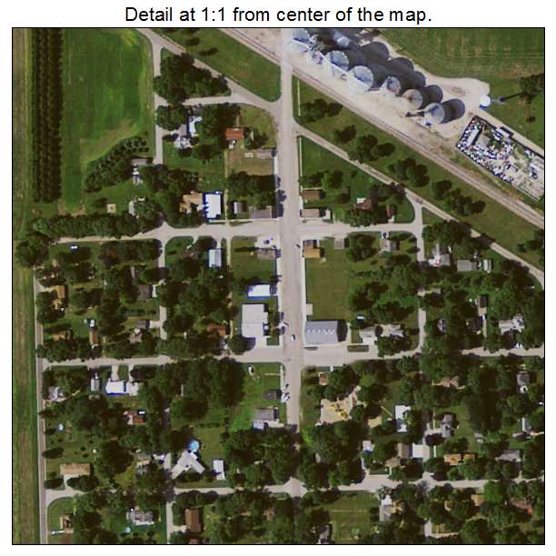 Hanlontown, Iowa aerial imagery detail