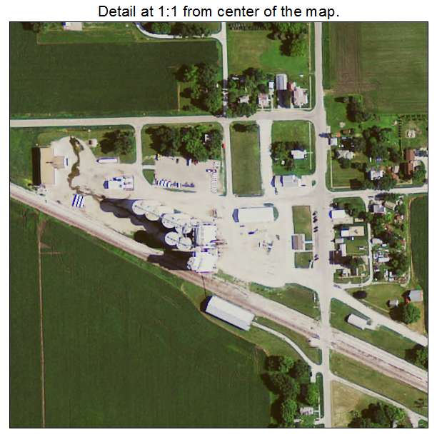 Hardy, Iowa aerial imagery detail