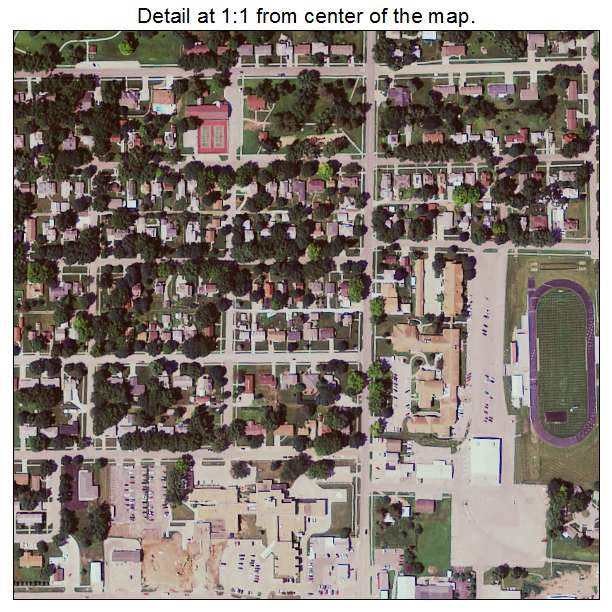 Harlan, Iowa aerial imagery detail