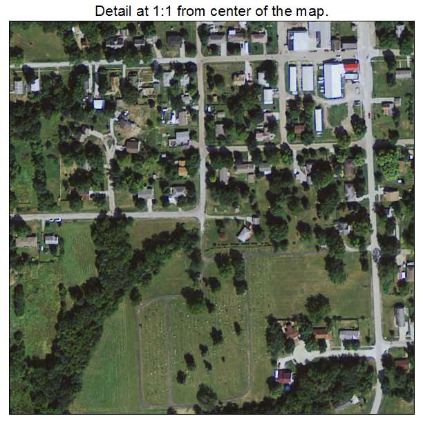 Hartford, Iowa aerial imagery detail