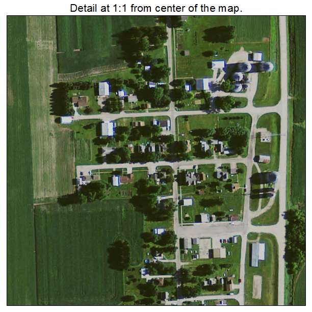 Hartwick, Iowa aerial imagery detail