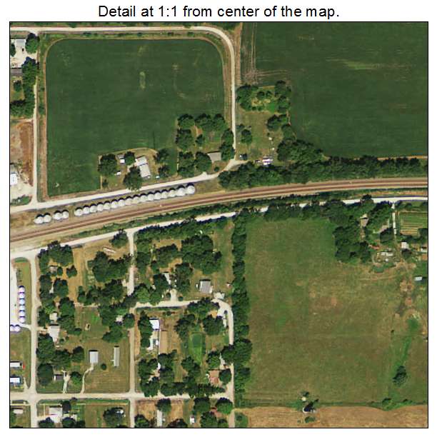 Hastings, Iowa aerial imagery detail