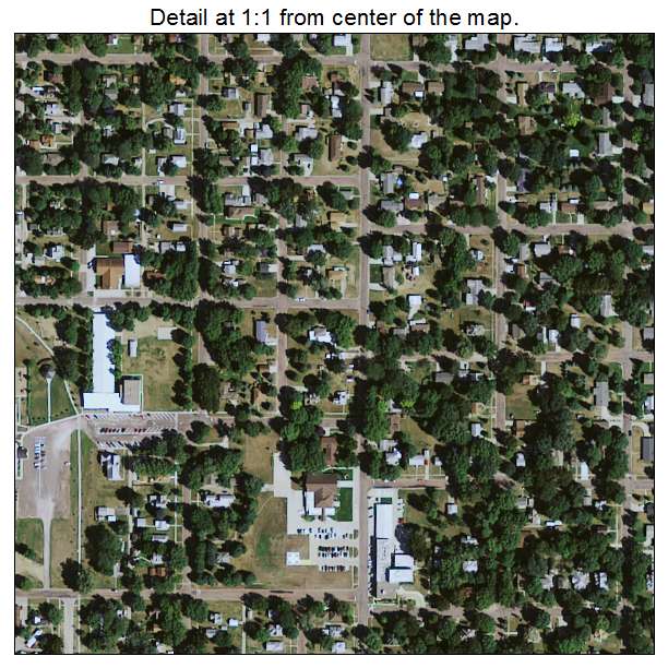 Hawarden, Iowa aerial imagery detail