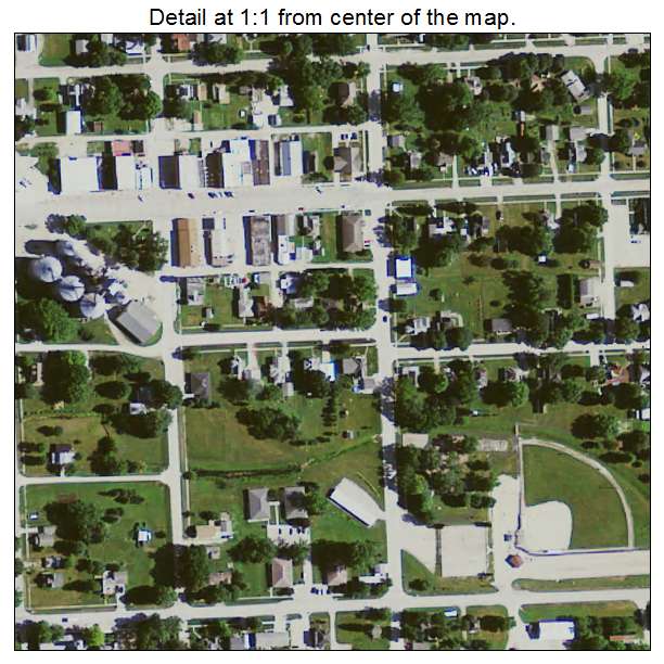 Hawkeye, Iowa aerial imagery detail