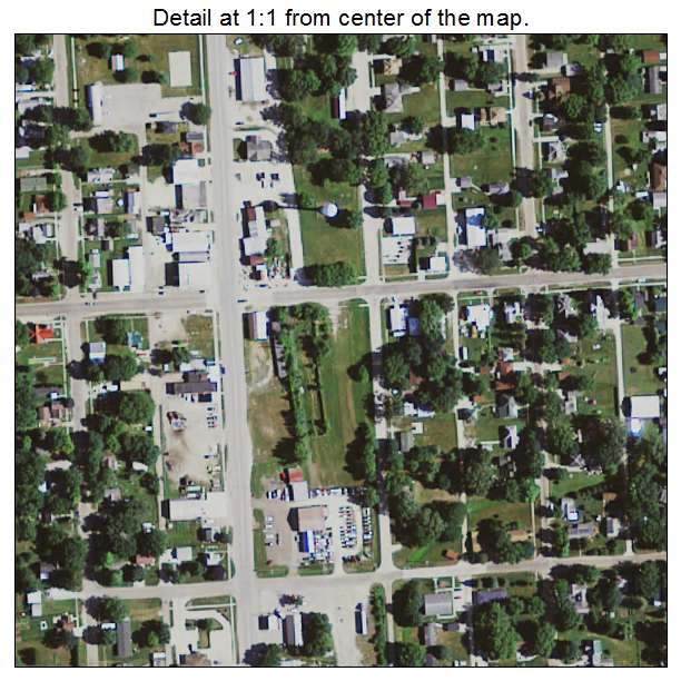 Hazleton, Iowa aerial imagery detail