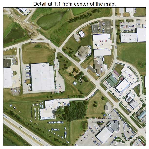 Hiawatha, Iowa aerial imagery detail