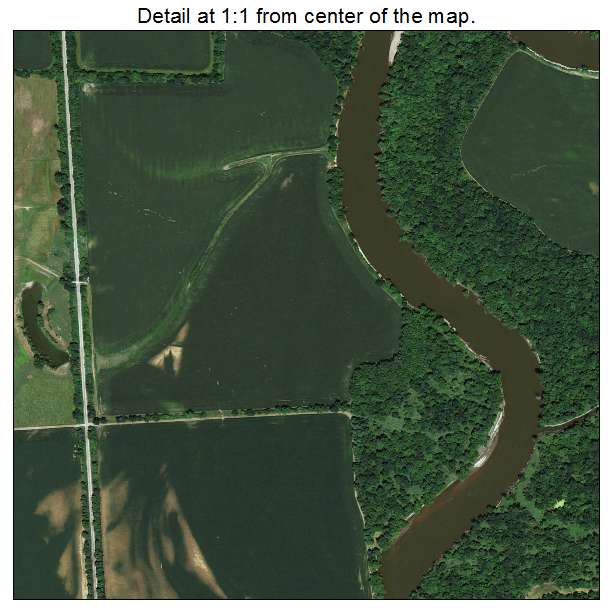 Hills, Iowa aerial imagery detail