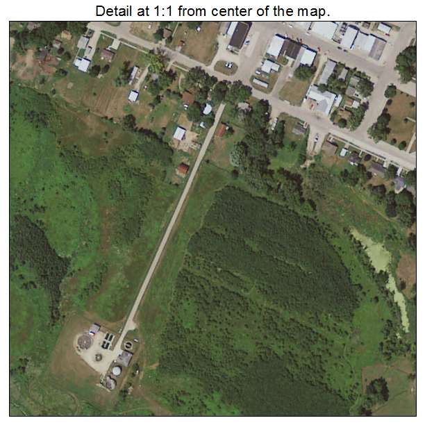 Hopkinton, Iowa aerial imagery detail