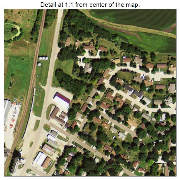 Hospers, Iowa aerial imagery detail