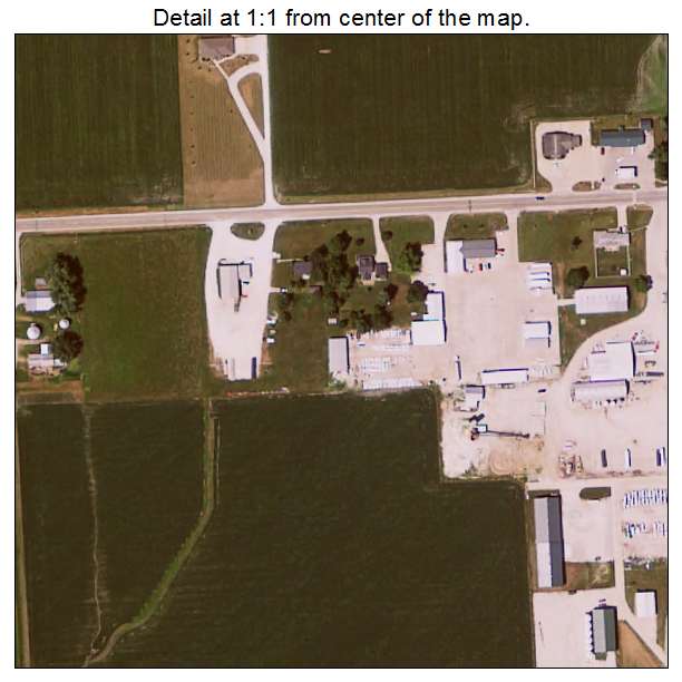 Houghton, Iowa aerial imagery detail