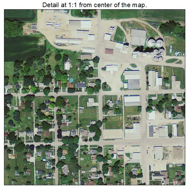 Hubbard, Iowa aerial imagery detail