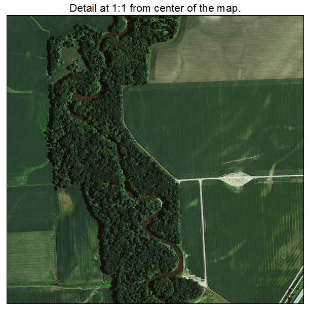 Hudson, Iowa aerial imagery detail