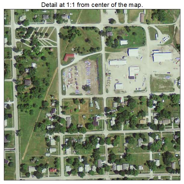 Humeston, Iowa aerial imagery detail