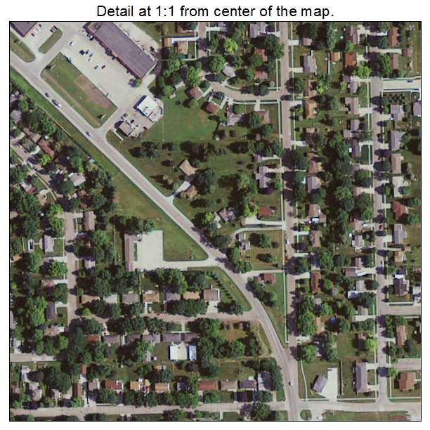 Huxley, Iowa aerial imagery detail