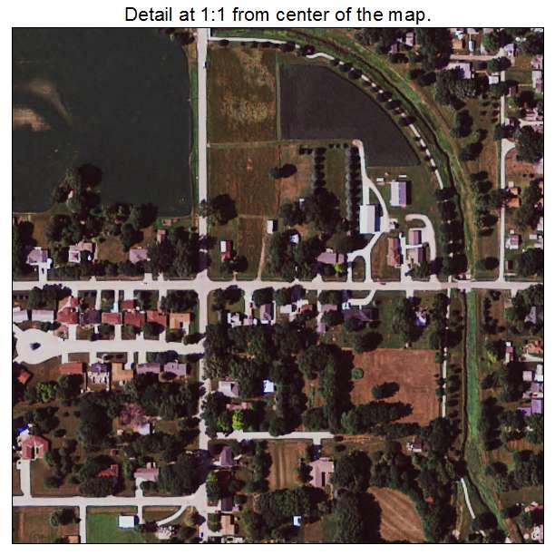 Ida Grove, Iowa aerial imagery detail