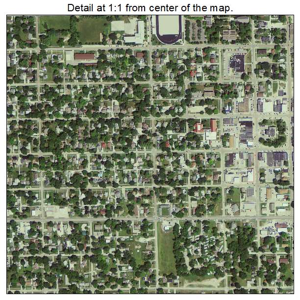 Indianola, Iowa aerial imagery detail