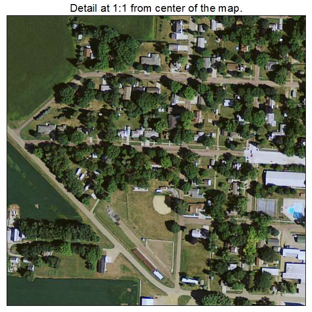 Inwood, Iowa aerial imagery detail