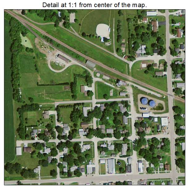 Ionia, Iowa aerial imagery detail