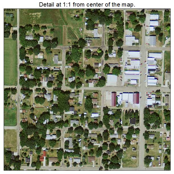 Ireton, Iowa aerial imagery detail