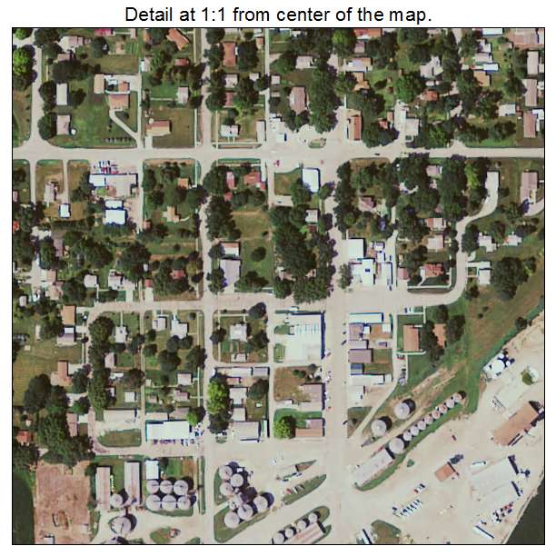Irwin, Iowa aerial imagery detail