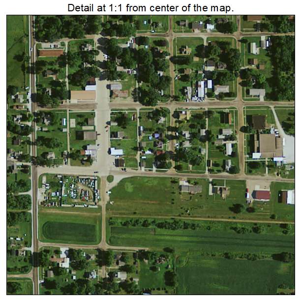 Jamaica, Iowa aerial imagery detail