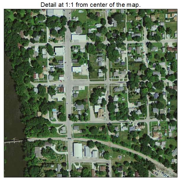 Janesville, Iowa aerial imagery detail