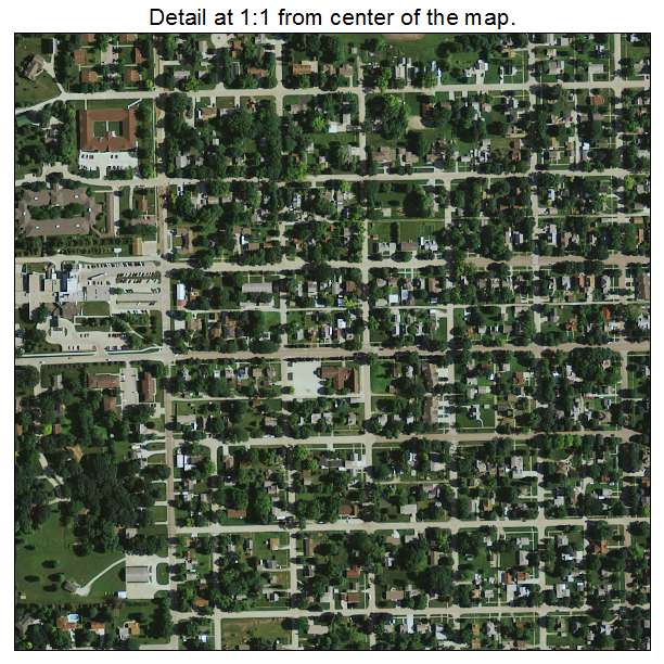 Jefferson, Iowa aerial imagery detail